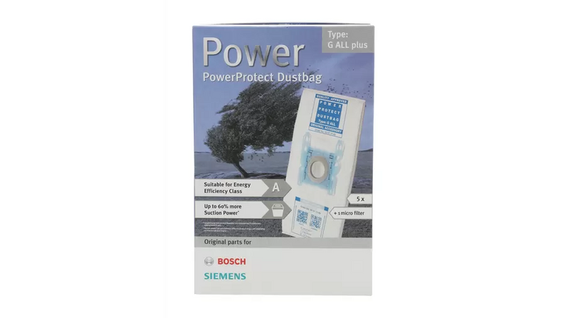 PowerProtect Bosch Staubsaugerbeutel, Siemens 00577549