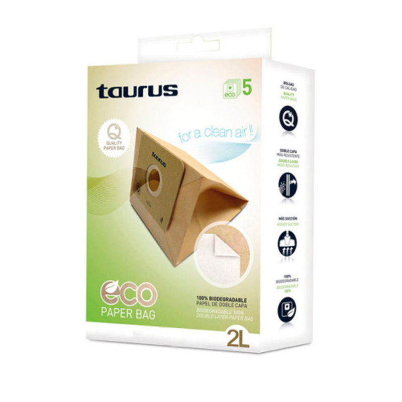 Bolsa papel aspirador Taurus Polo 2000 eco 5 un 999193